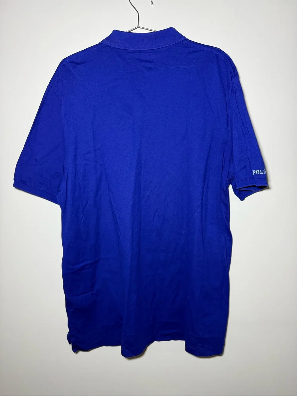 Polo Ralph Lauren Men’s XLT Mesh Pique Royal Blue Shirt | Light Blue Pony Preppy